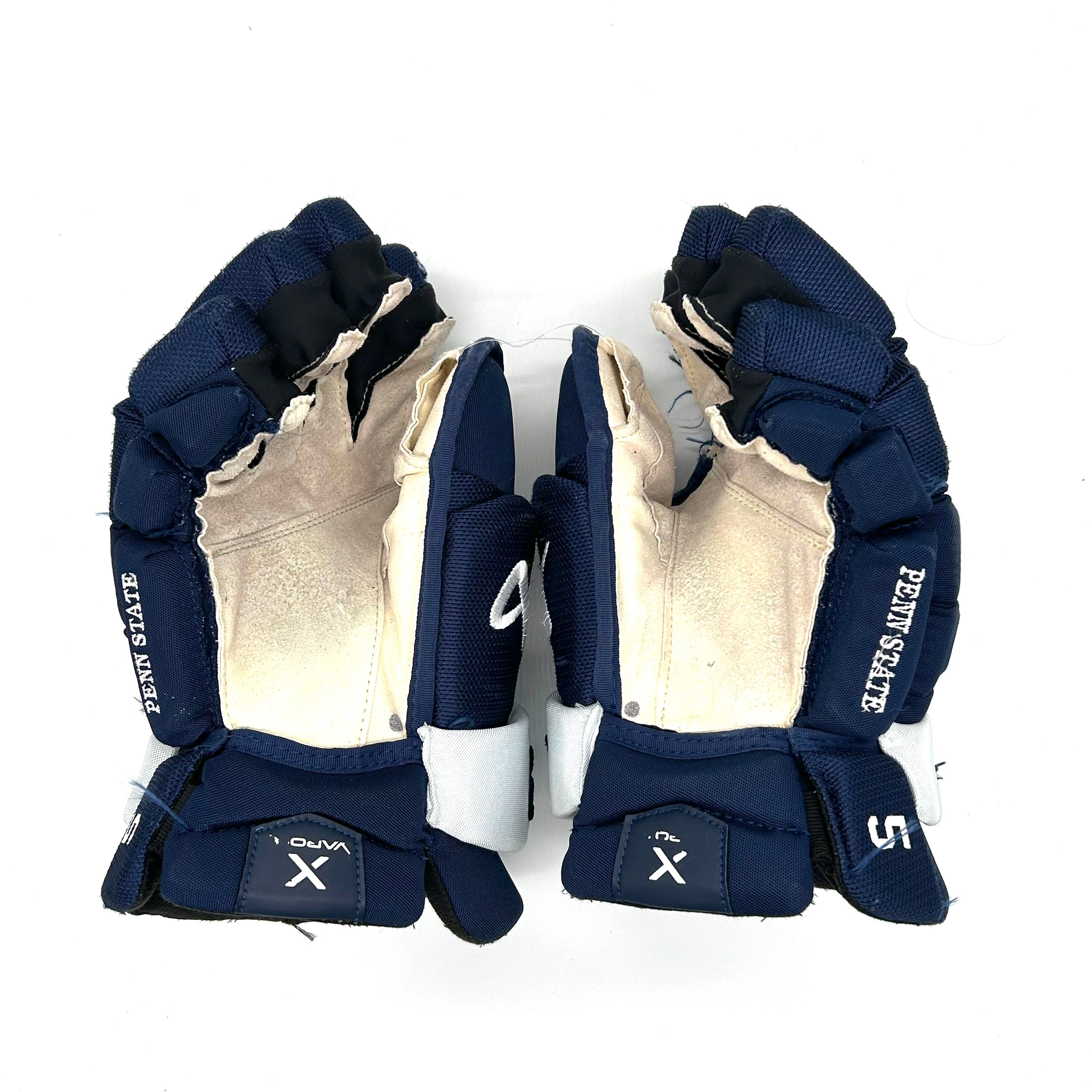 Bauer Vapor Hyperlite - Gants Pro Stock d'occasion (bleu marine)